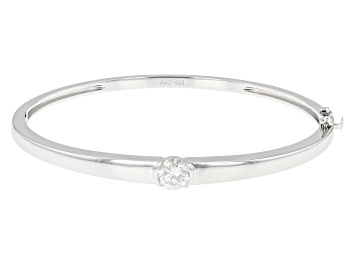 Picture of Pre-Owned Moissanite Platineve Bangle Bracelet 1.20ct DEW
