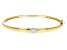 Pre-Owned Moissanite 14k Yellow Gold Over Silver Bangle Bracelet 1.20ct DEW