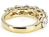 Pre-Owned White Cubic Zirconia 18k Yellow Gold Over Sterling Silver Ring 4.90ctw
