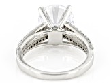 Pre-Owned White Cubic Zirconia Platinum Over Sterling Silver Ring 7.67ctw