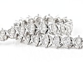 Pre-Owned Moissanite Platineve Tennis Bracelet 1.40ctw DEW