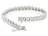 Pre-Owned Moissanite Platineve Tennis Bracelet 1.40ctw DEW