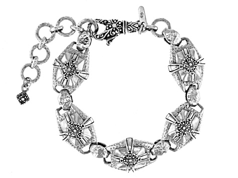 Pre-Owned Sterling Silver Hammered Bracelet