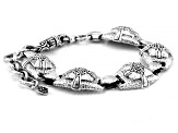 Pre-Owned Sterling Silver Hammered Bracelet