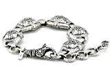 Pre-Owned Sterling Silver Hammered Bracelet