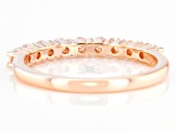 Pre-Owned Moissanite 14k Rose Gold Band Ring .45ctw DEW