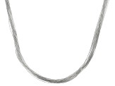 Pre-Owned 10 Strand 30" Liquid Silver Necklace