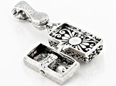 Pre-Owned Blue Opal Silver Locket Enhancer Locket
