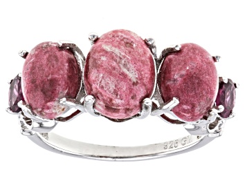 Lab Created Pink Sapphire 3-Stone Leverback Sterling Silver Earrings 6.02ctw