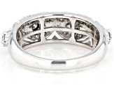 Pre-Owned Moissanite platineve leaf ring .72ctw DEW