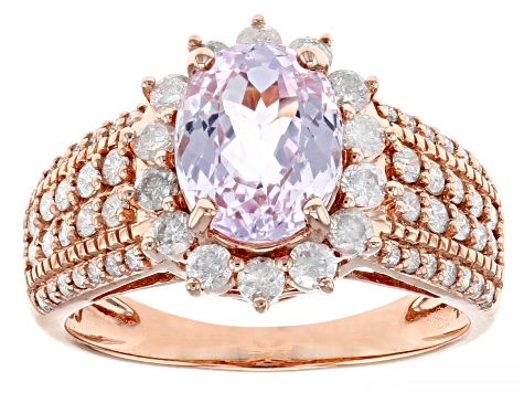 Pre-Owned Pink Kunzite 14K Rose Gold Ring 2.81ctw