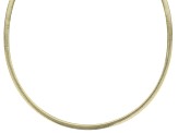 Pre-Owned Sterling Silver & 18k Yellow Gold Over Sterling Silver 5.8mm Reversible Omega Chain 20 Inc