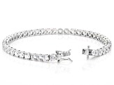 Pre-Owned Dillenium Cut White Cubic Zirconia Rhodium Over Sterling Silver Jewelry Set 18.92ctw