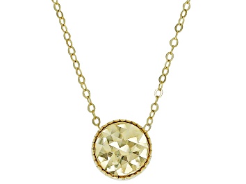 Picture of Pre-Owned 10K Yellow Gold Diamond-Cut Circle 18 Inch Necklace