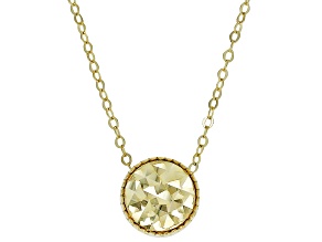 Pre-Owned 10K Yellow Gold Diamond-Cut Circle 18 Inch Necklace
