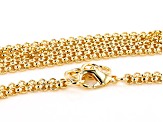 Pre-Owned 18K Yellow Gold Over Bronze Circle Station Link Necklace