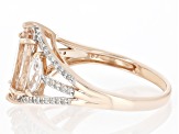 Pre-Owned Peach Cor-de-Rosa Morganite 10k Rose Gold Ring 2.05ctw