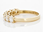 Pre-Owned Moissanite 14k Yellow Gold Band Ring 1.12ctw DEW.