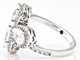 Pre-Owned White Cubic Zirconia Platineve Ring 5.18ctw