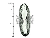 Pre-Owned Green Prasiolite Sterling Silver Bracelet 48.00ctw
