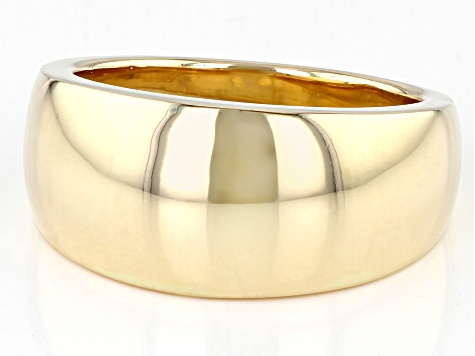 Pre-Owned 10k Yellow Gold Polished Tapered Dome Ring
