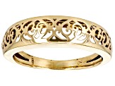 Pre-Owned 10k Yellow Gold Filigree Band Ring