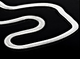 Pre-Owned Sterling Silver 6mm Flat Snake 20 Inch Chain