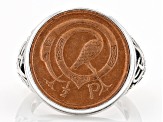 Pre-Owned Sterling Silver Half Penny Coin Ring