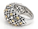 Pre-Owned Sterling Silver & 18K Yellow Gold Soka Flower Ring