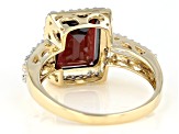 Pre-Owned Red Garnet 14k Yellow Gold Ring 3.67ctw