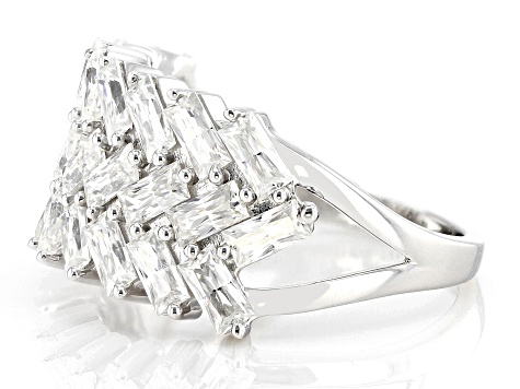Pre-Owned Moissanite Platineve Multi-Row Ring 2.25ctw DEW.