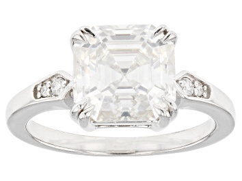 Picture of Pre-Owned Moissanite Platineve Ring 3.98ctw DEW.