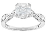 Pre-Owned Moissanite Platineve Engagement Ring 2.88ctw DEW.