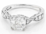Pre-Owned Moissanite Platineve Engagement Ring 2.88ctw DEW.