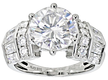 Picture of Pre-Owned Moissanite Platineve Ring 4.64ctw DEW