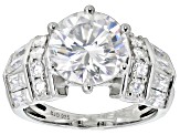 Pre-Owned Moissanite Platineve Ring 4.64ctw DEW