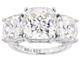 Pre-Owned Moissanite Platineve Ring 10.61ctw DEW.