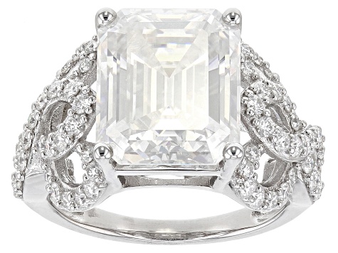 Pre-Owned Moissanite Platineve Ring 7.55ctw DEW.