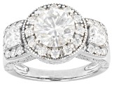 Pre-Owned Moissanite Platineve Ring 3.24ctw DEW