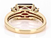 Pre-Owned Red Garnet 10k Yellow Gold Ring 2.94ctw