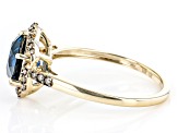 Pre-Owned London Blue Topaz 10K Yellow Gold Ring 2.11ctw