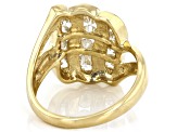 Pre-Owned White Diamond 14k Yellow Gold Ring 0.85ctw