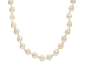 Pre-Owned Candlelight Cultured Japanese Akoya Pearl 14k Yellow Gold Necklace