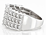 Pre-Owned Moissanite Platineve Pyramid Ring 1.02ctw DEW.