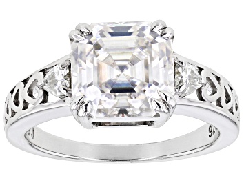 Picture of Pre-Owned Moissanite Platineve Ring 4.10ctw DEW.