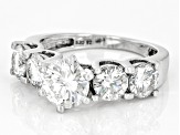 Pre-Owned Moissanite Platineve Engagement Ring 3.20ctw DEW.