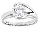Pre-Owned Moissanite Platineve Ring 1.50ct DEW.