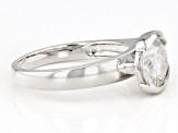 Pre-Owned Moissanite Platineve Ring 1.50ct DEW.