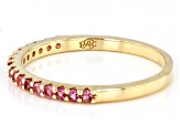 Pre-Owned Pink Spinel 14k Yellow Gold Band Ring 0.30ctw