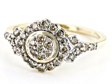 Pre-Owned Candlelight Diamonds™ 10k Yellow Gold Cluster Ring 0.45ctw